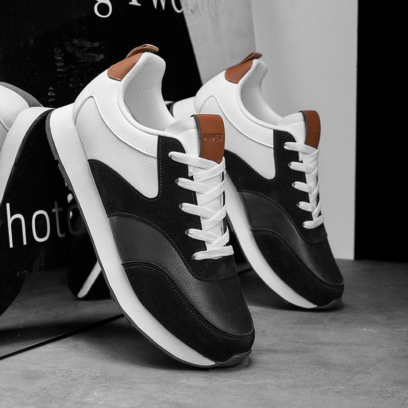 Comfortable green sneakers suitable for men's daily wear, with white accents