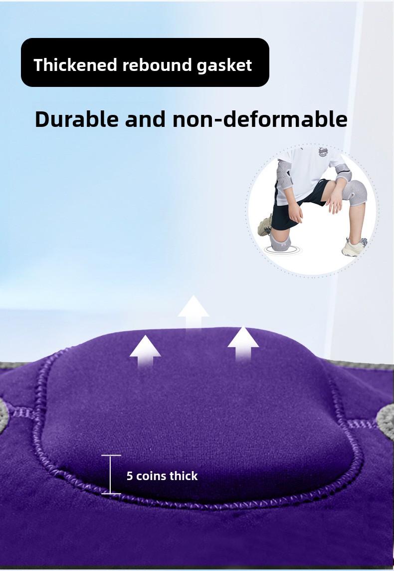 Children's knee and elbow pads, gloves, girls' set, basketball, cycling, dance, roller skating, anti-fall knee pads, breathable, boys' set