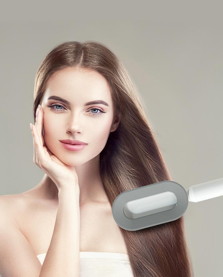 Luxury upgraded version, featuring a push-button cleaning design, suitable for women with long hair, popular air cushion massage comb