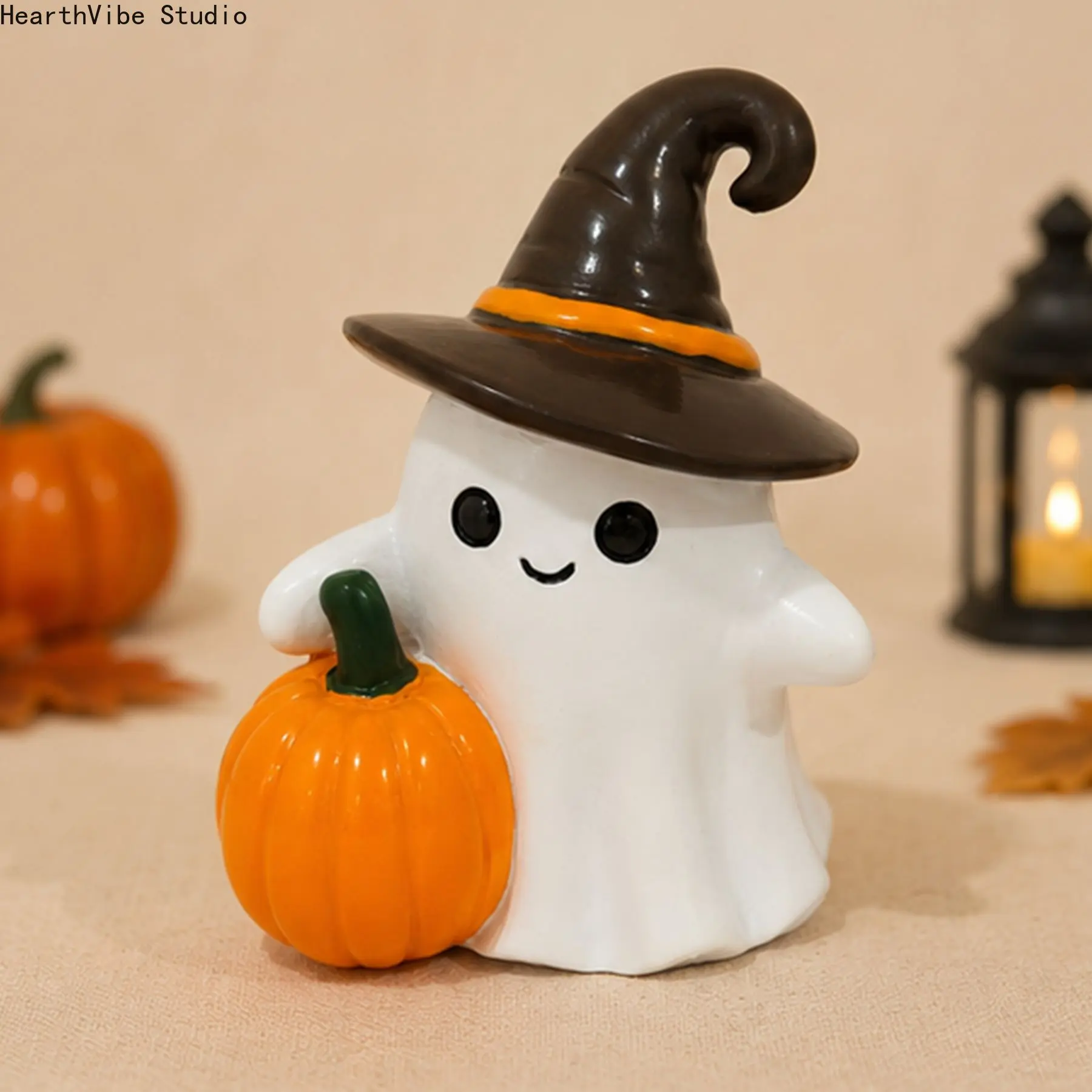 New Halloween Resin Ornament Atmosphere Decoration Cute Ghost and Pumpkin Gifts Cross-border Resin Crafts