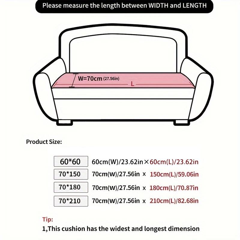 Plaid Pattern Sofa Cover, 1 Count Soft Comfortable Sofa Mat, Multipurpose Couch Sofa Protector for Home Living Room Dormitory Hotel, Universal Sofa Protector, Sofa Slipcover, Elastic Sofa Slipcover