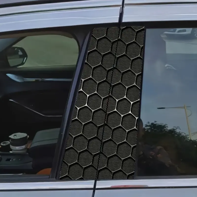 Creative Wave Car Sticker Set Qf-524-2pc, Easy-To-Use Window Decorations, Window Decals For Vehicles, Customizable Auto Accessories, Outdoor Use
