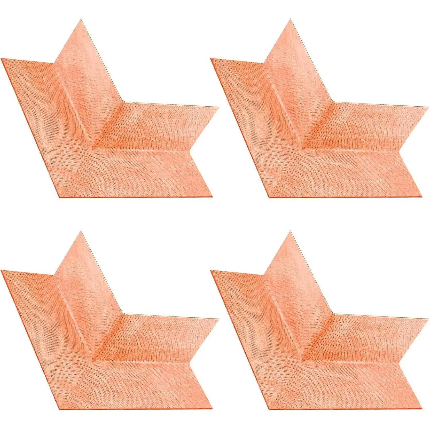 4 Pack Waterproof Polyethylene Seamless Corner Shower Membrane for Bathtub and Steam Room