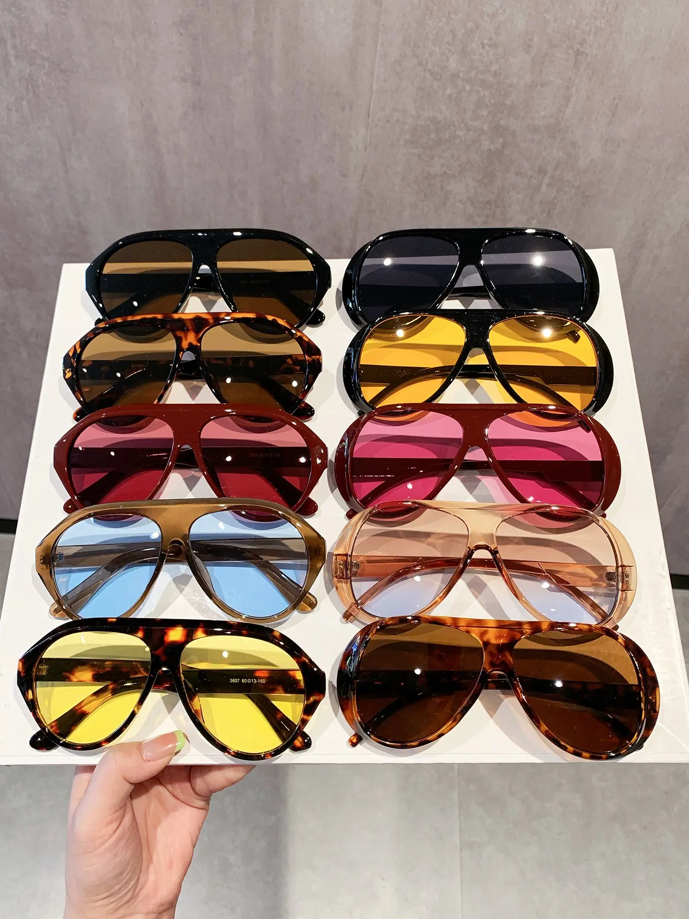 10 Pairs Large Frame Casual Fashion Glasses for Women, Ideal for Travel, Leisure, Parties, Beach, Daily Wear