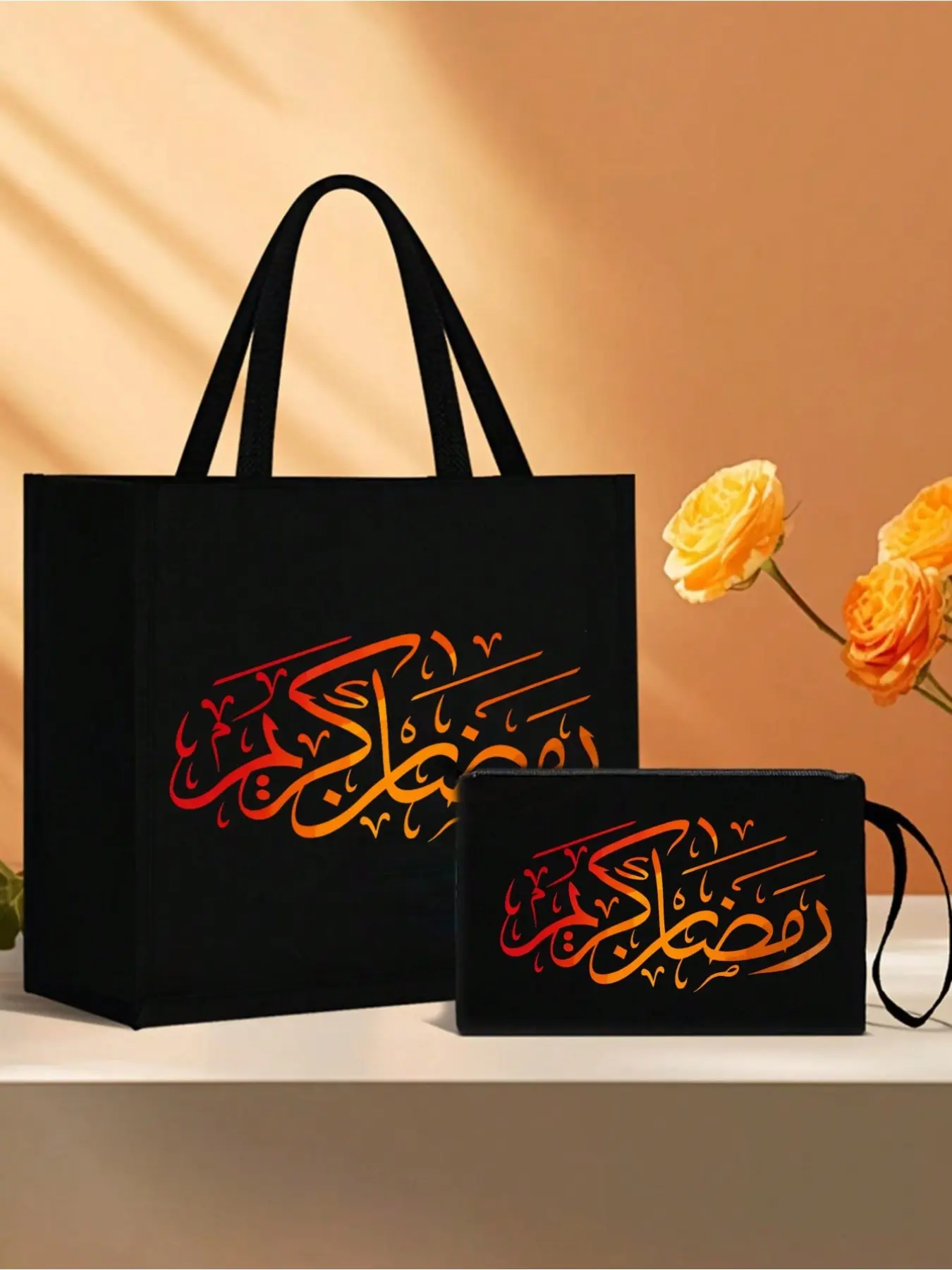 Unisex Eid Crescent Tote Bag Lightweight Islamic holiday bag for travel, shopping & daily use. Perfect Eid gift for Ramadan, Eid, Valentine’s Day, Christmas and Thanksgiving.