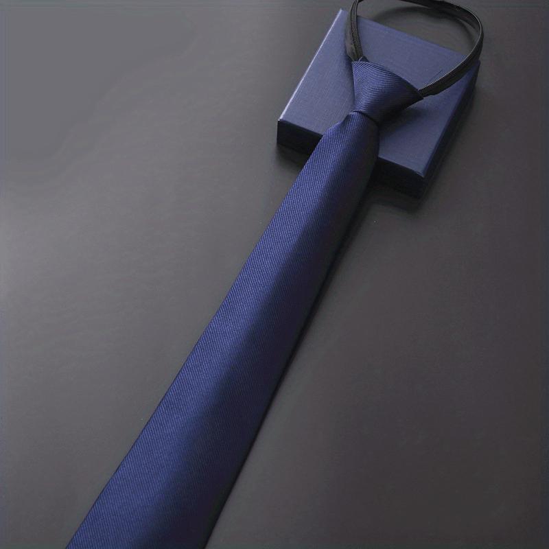 3-piece set - Men's professional zip tie - Durable polyester fiber, hand wash/dry clean, stylish and avant-garde design