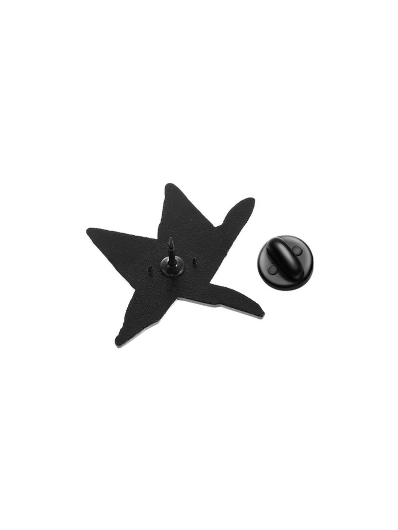 Star Shaped Brooch, Letter Pattern Enamel Pin Hat Pins Suitable for Backpacks, Jeans, Scarves, Hats Decoration, Trendy All-match & Exquisite Brooch for Birthday Gift