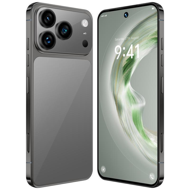 17promax Andirond phonesI17PM A17 PRO MAX Android Smartphone, 7.3 Inch Dual 108MP+78MP Cameras, Long-Lasting 8000mAh Battery, Fast Charging, OTG Function, Facial Recognition Unlocking,  12GB RAM +512GB ROM, 5G Netwo smart phone