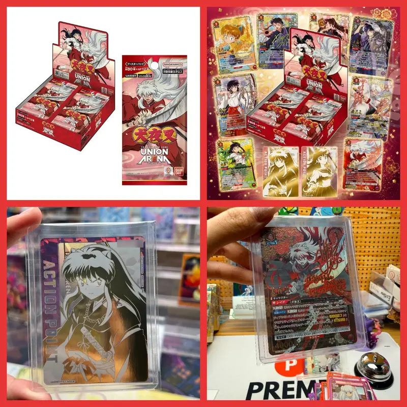 Bandai Union Arena Inuyasha TCG UA50BT Booster Pack Box - 2026 Official Collector’s Ed., Numbered Exclusive with Gold-Foil Stamped Signatures, 8 Japanese Voice Actors, Iconic Inuyasha Art, TCG Game, Japanese Non-Sports Cards Boxes and Packs, Rare Cards, P