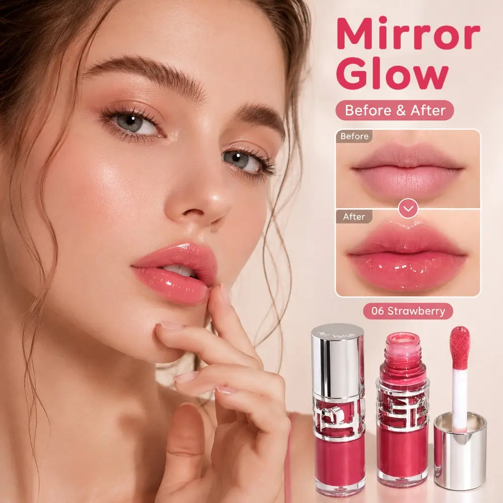 3count 5g Liquid Lip Gloss, Shimmering Mirror Finish, Summer Hydrating Lips, Natural Brightening Makeup, Affordable Beauty Products