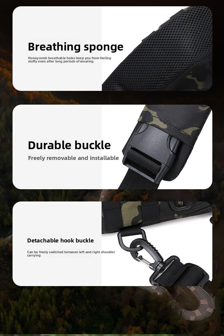 Backpack Camouflage Outdoor Breast Bag Men's and Women's Multifunctional Shoulder Oblique Span Bag Sports Mountaineering Travel Backpack gym