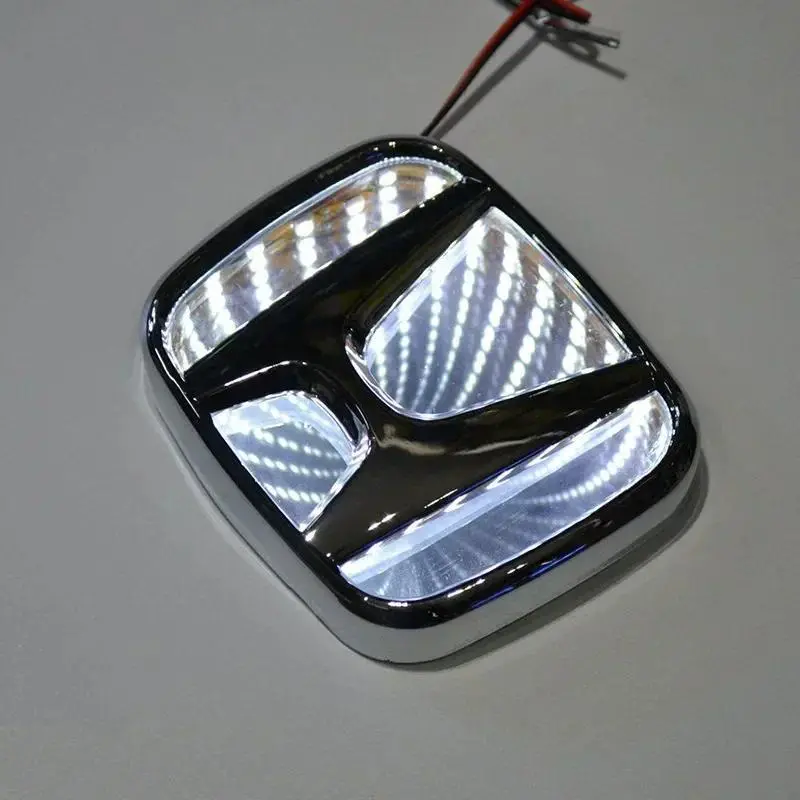 3D Car Light Emblem LED Front Rear Badge Sticker for  Civic 2008-2009 Accord 2007 CRV Odyssey New FIT Auto Accessories
