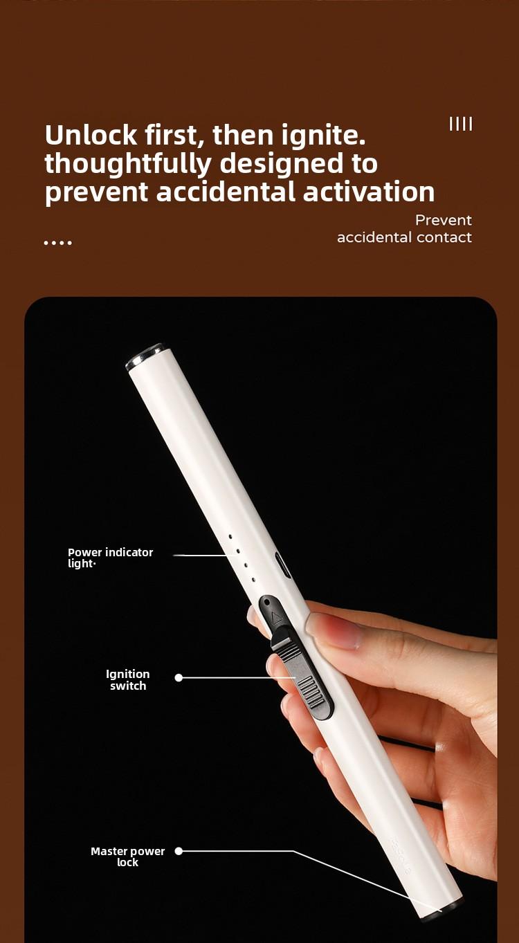 FaSoLa Aromatherapy Candle Igniter, Long-Handle Incense Lighter, Windproof Special Gas Stove Electronic Pulse Lighter
