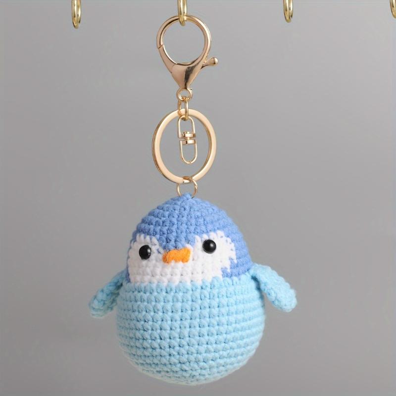 bag keychain 4 Pack Cute Penguin Keychain Charms - Hand- Fabric Penguin Decorations with Hanging Loops, Pink/Orange/Gray/Blue Penguins for Christmas, Thanksgiving Gifts, Home, Bags, Party Decor - No Electricity Needed, Penguin Gifts, Holida