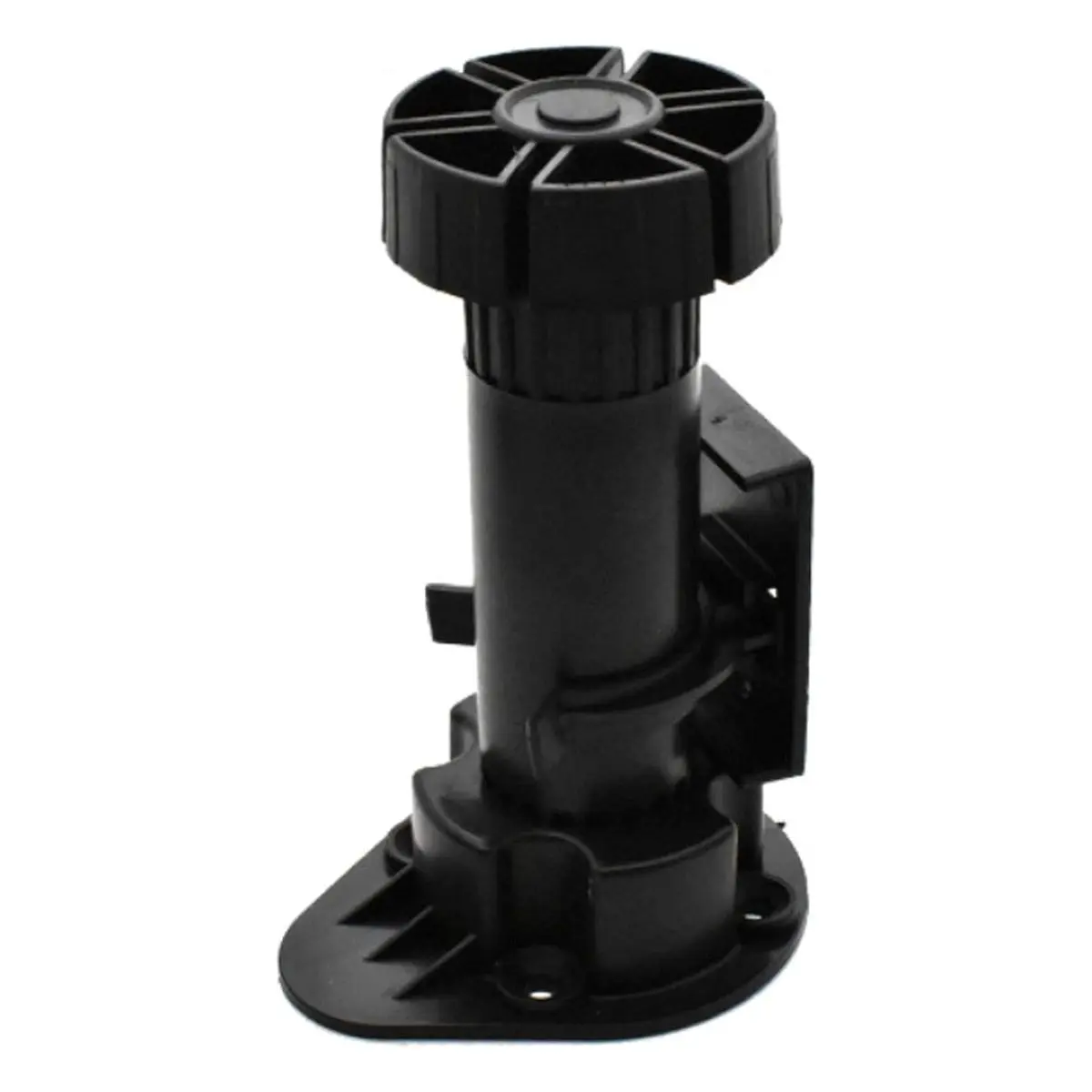 12 Pack Adjustable Furniture Legs + Screws, Black Cabinet Levelers (3-7/8in to 5-1/8in), 330 lbs Load Capacity per Unit, 72 Screws Included, Quick Adjust DIY Hardware for Bathroom Cabinets & Uneven Floors