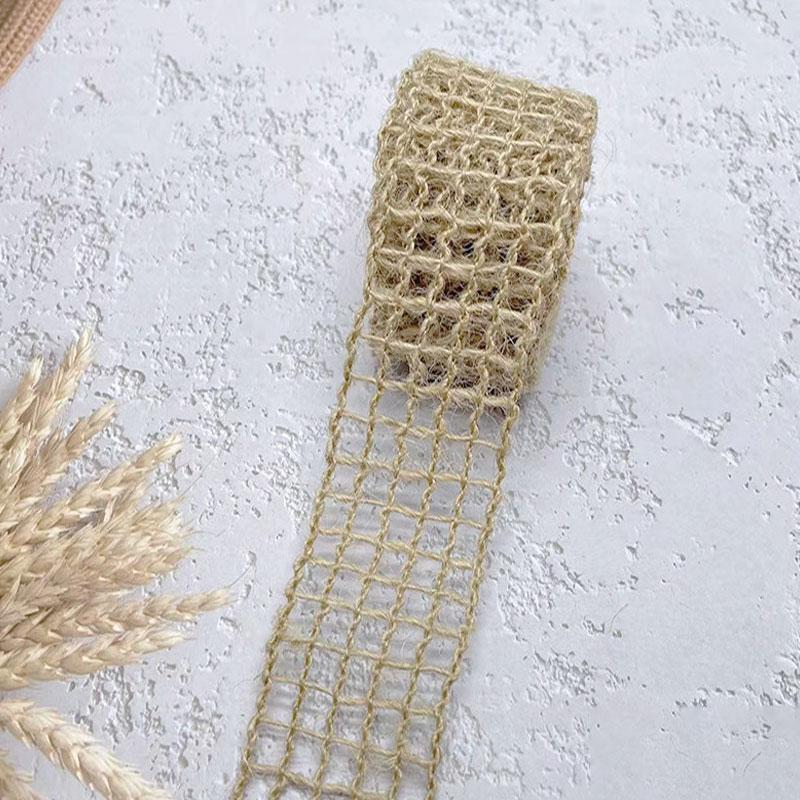 2m/roll Rural Style Jute Ribbons For Gift Packaging Diy Woven Retro Hemp Webbing Scrapbooking Handmade Christmas Wedding Decor