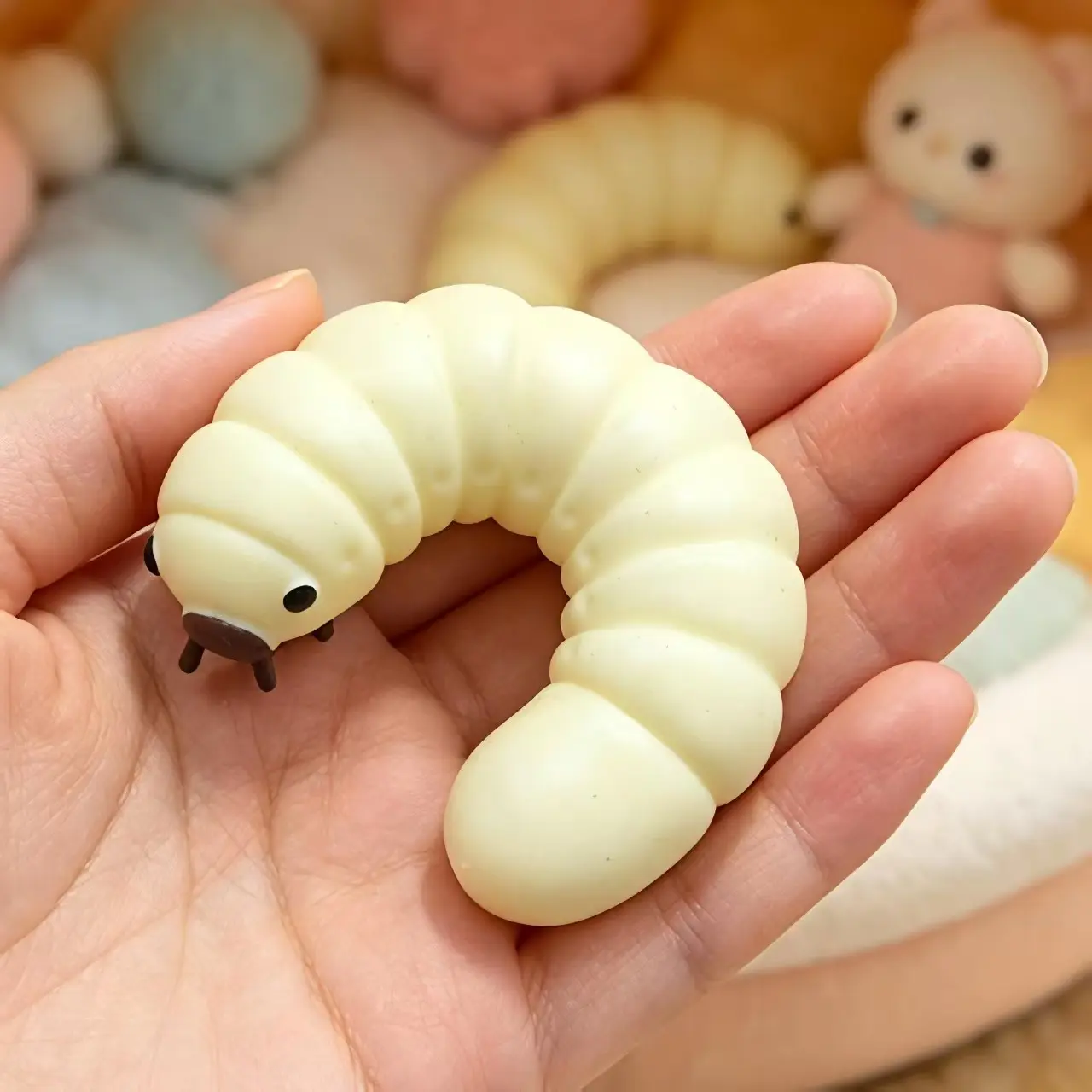 Soft Adorable Bug Squishy Toy, Stress Relief Squishies, Stress Relief Caterpillar Fidget Toy, Student Office Boredom Buster, Perfect Office Gift