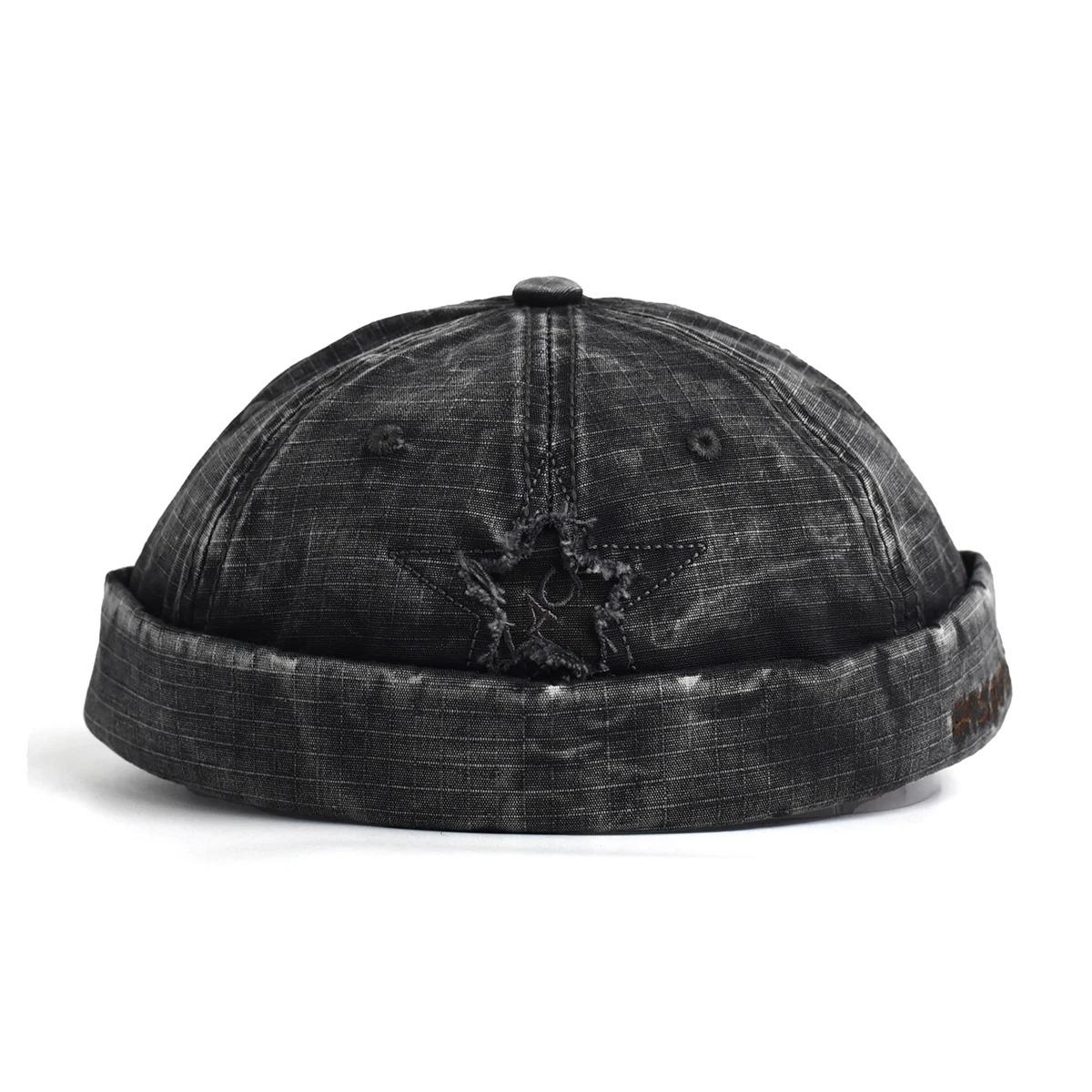 Four Seasons Cotton Solid Docker Cap Brimless Hat Beanie Hats Landlord Sailor Cap Men and Women