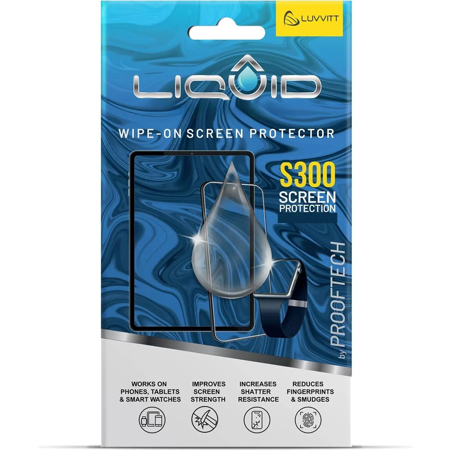 Glass Screen Protector With $300 Coverage | Wipe  Scratch and Shatter Resistant Nano Protection for  Phones Tablets and  Watches -  Fit