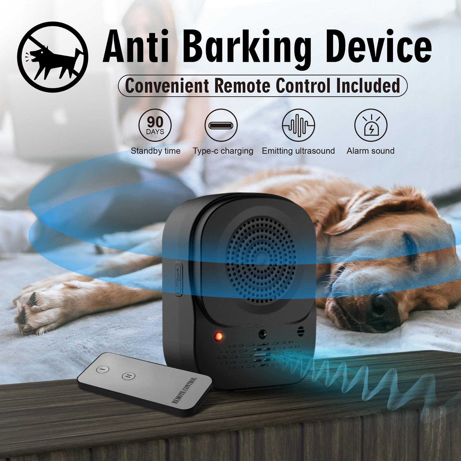 Ultrasonic Dog Barking Control Box, 1 Set Rechargeable & Remote Control Dog Barking Repellent, Effective Dog Barking Control Device, Suitable for Indoor & Outdoor