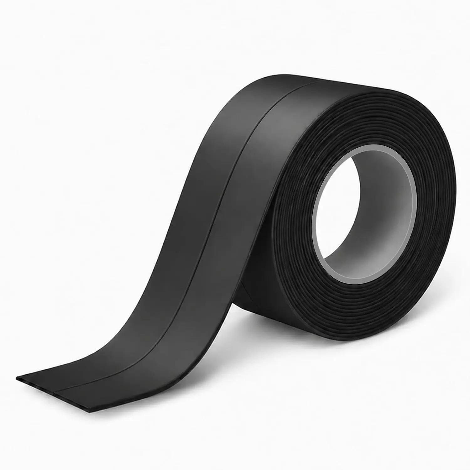 Black Caulk Tape,  Peel and Stick Caulking Tape for Bathroom | for Shower, Bathtub, Toilet Base and Kitchen Sink, Self Adhesive Seal Strip for Sink Gaps, Wall Edges and Floor Corners