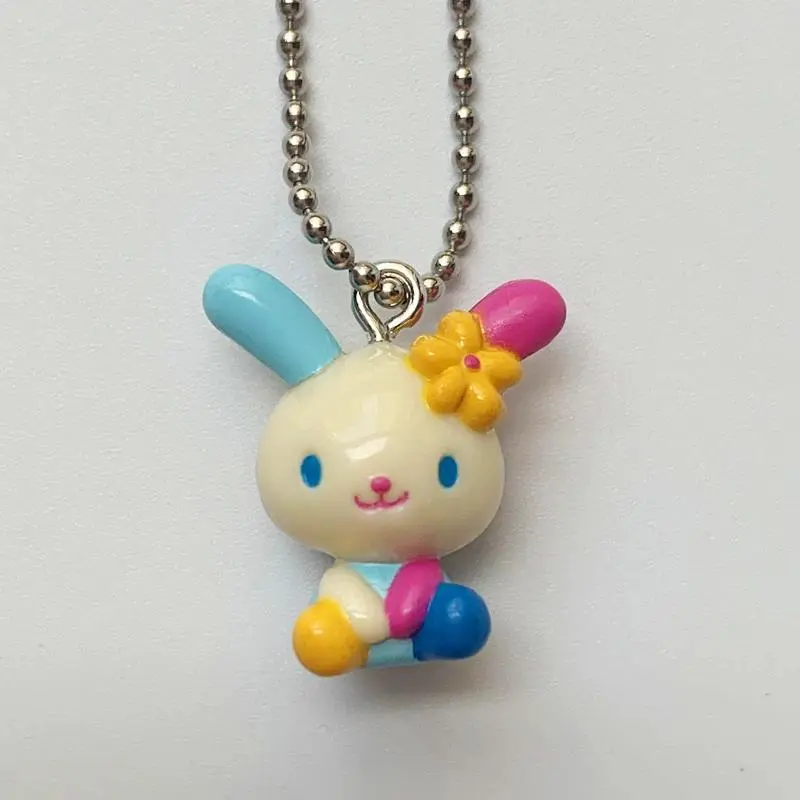 NEW Cute Keychain Cartoon hot Anime Bunny Kawaii PVC Keychains Mascot Charm Mini Small Key Chain Keyring Keyholder