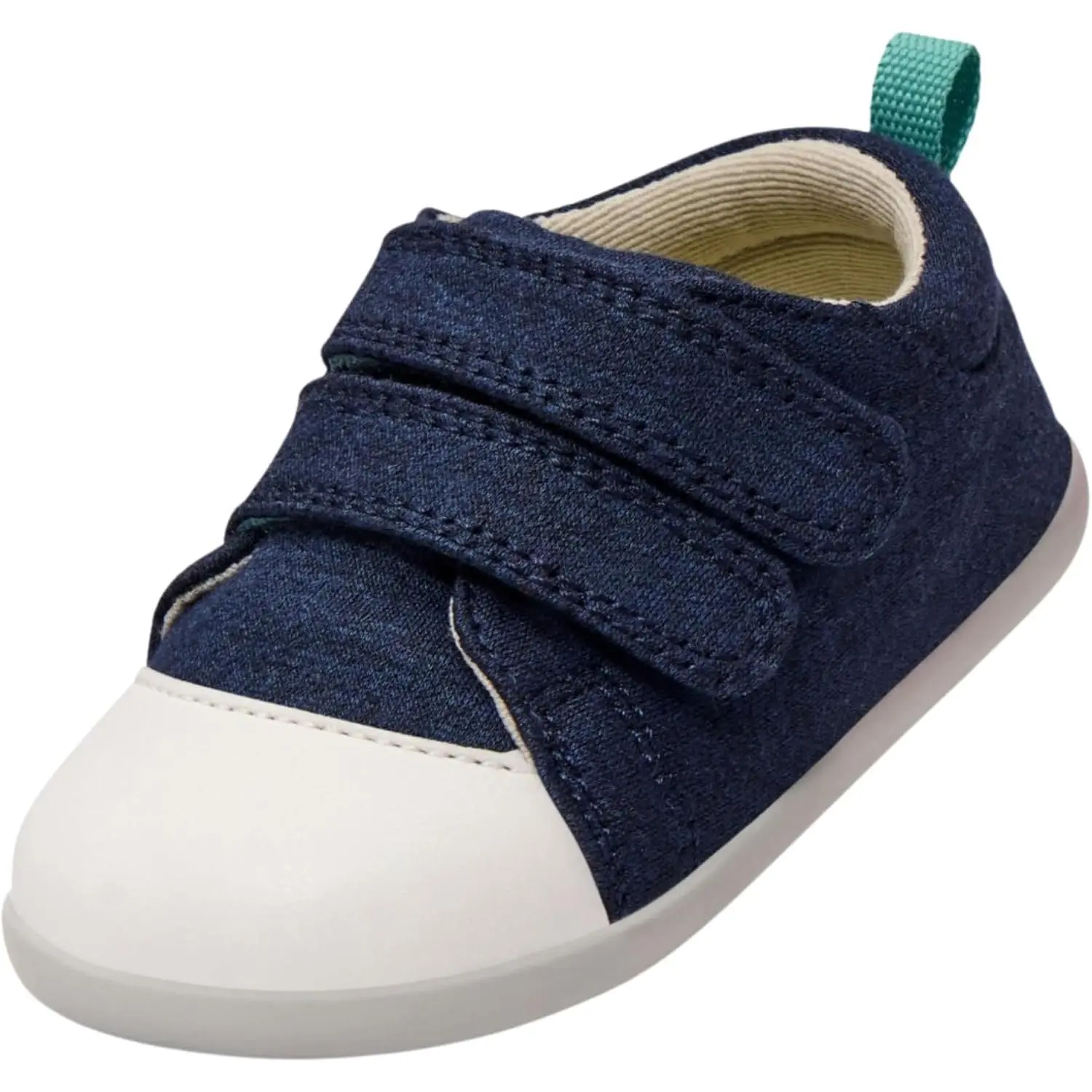 Ten Little First Walker  Shoes & Toddler Shoes  Boys & Girls - Lightweight, Breathable Cotton  Walking Shoes - Non-Slip, Wide-Feet Walking Shoes   - Navy Blue, Size 5.5 bab fashion