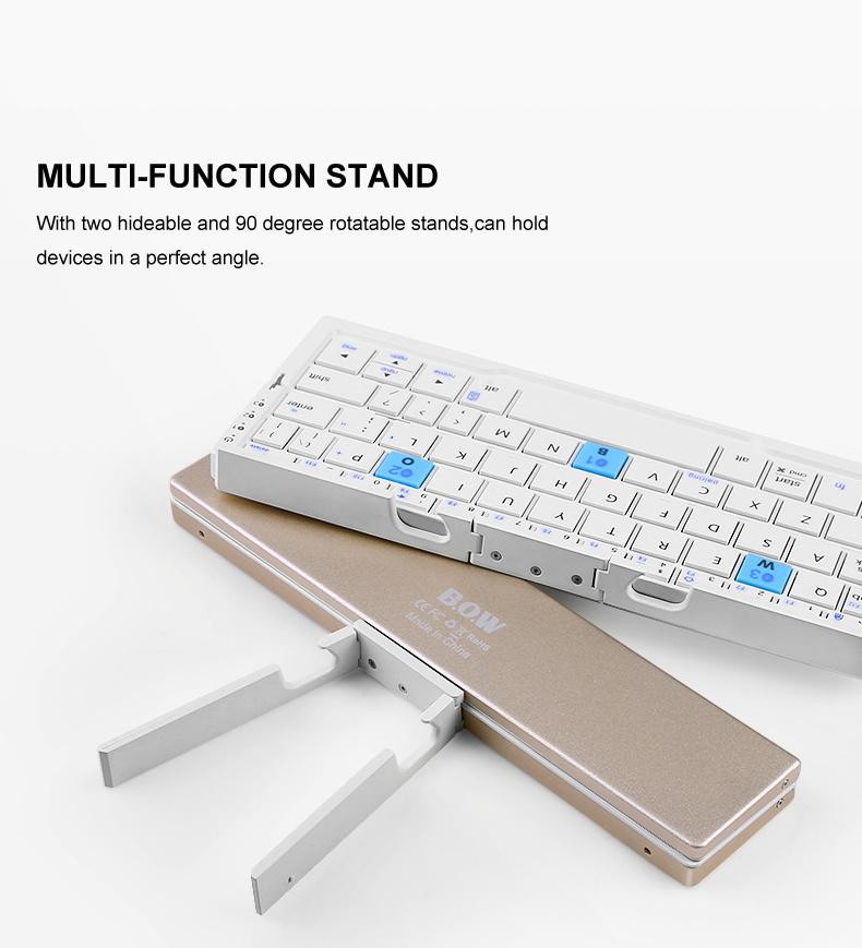 2026 Mini Folding Bluetooth Keyboard Wireless Keypad Support3 Devices With Stand Rechargeable Foldable Keyboard for Phone Tablet 2026 Mini Folding Bluetooth Keyboard Wireless Keypad Support3 Devices With Stand Rechargeable Foldable Keyboard for Phone Tablet