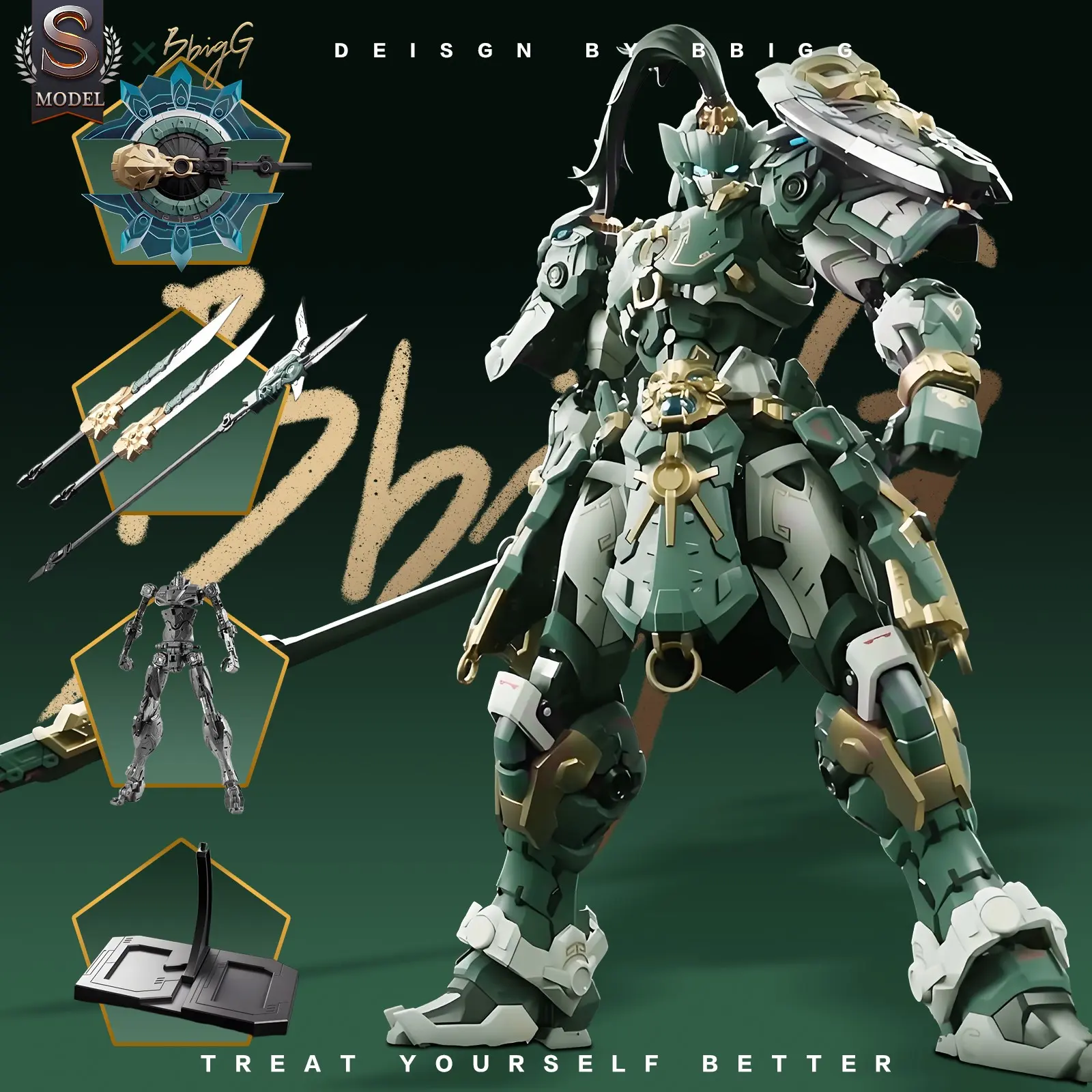 Luxury Edition 1/100 Sci-Fi Mecha Model Kit, 21cm High-Action Cyberpunk Assembly Set, Precision Mechanical Linkage, Alloy Inner Frame, Model Building Kits