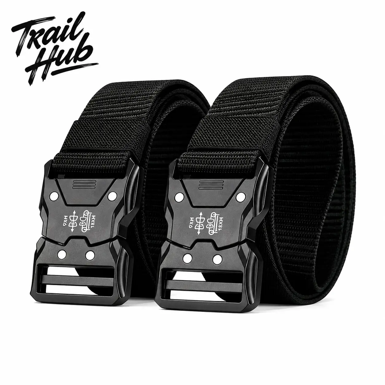 Men’s Tactical Waist Belt with Heavy-Duty Stretch Nylon Braid, Low-Profile Quick-Release Metal Buckle, Fully Adjustable Fit for Hiking, Hunting, Fitness, and Everyday Wear – Durable, Lightweight, and Comfortable Outdoor Utility Belt