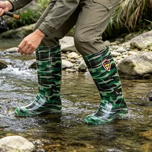 Fashion High-Tech Rain Boots for Men and Women, Durable Sole Design, Ideal for Outdoor Activities, Comfortable Water Shoes for All Seasons, Footwear