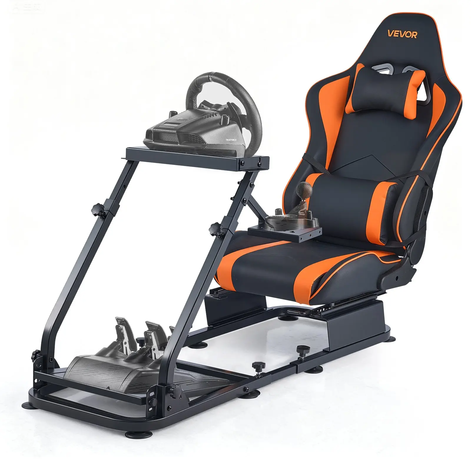 VEVOR Racing Wheel Stand, Heavy-Duty Simulator Cockpit Steering Stand ...