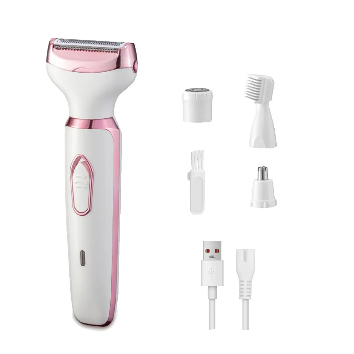 4 in 1 Electric Shaver, Portable Rechargeable Electric Hair Removal Tool, Multifunctional Electric Hair Removal Tool for Women