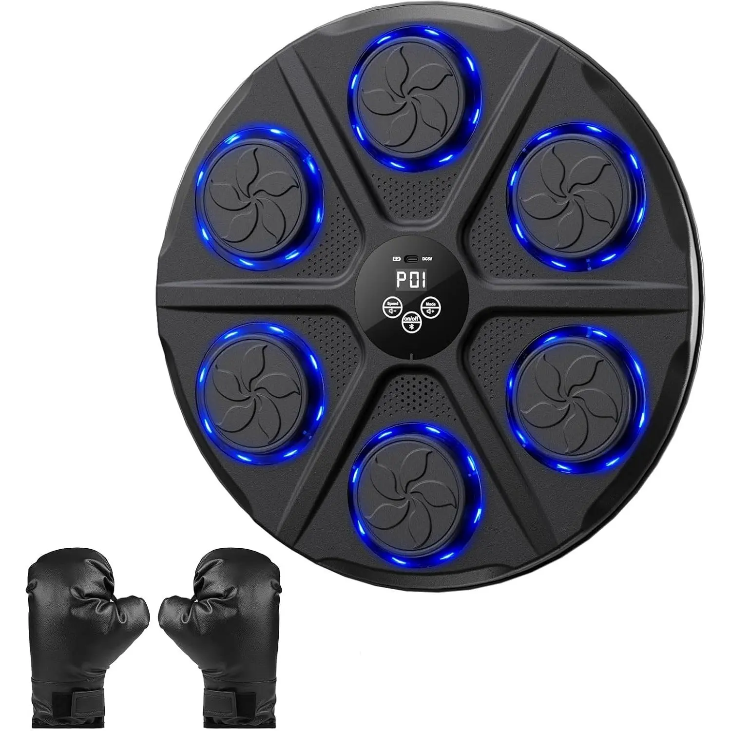 Boxing Machine for Adults, Wall Target Punching Workout with Boxing Gloves,   Boxing  Machine Suitable for ,Office,Gym, 12 Modes & 12 Speeds