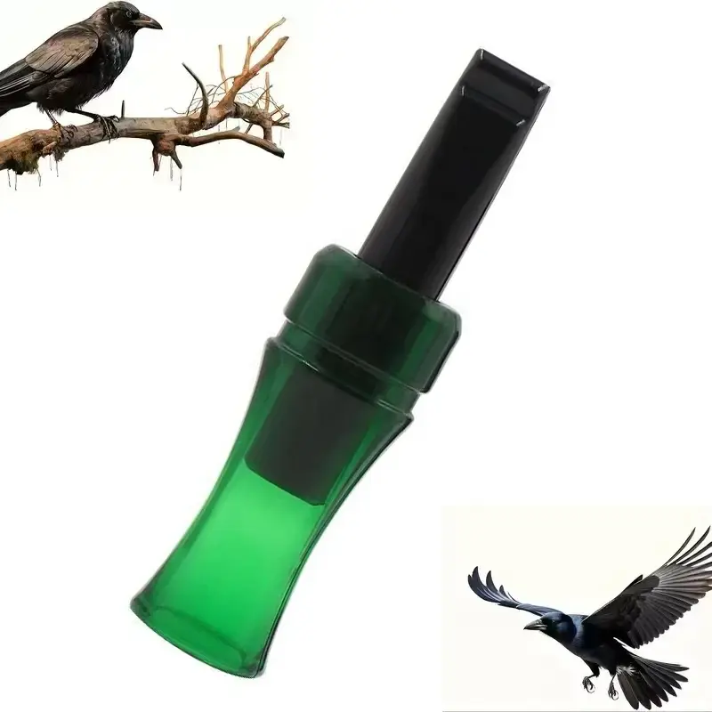 Hunting Portable Crow Bird Whistle with Realistic Sound Duck Call Effective Waterfowl Lure & Decoy, Outdoor Hunting Gear
