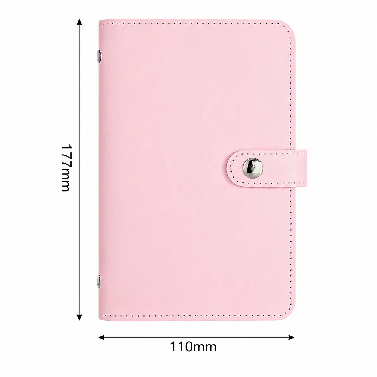 PU Savings Wallet Organizer with 50 Inner Pages, Holds 100 Bills, Large Capacity Cash Storage Notebook for Cash, Photos, Stamps and Cards, Back-to-School Budgeting and Summer Savings