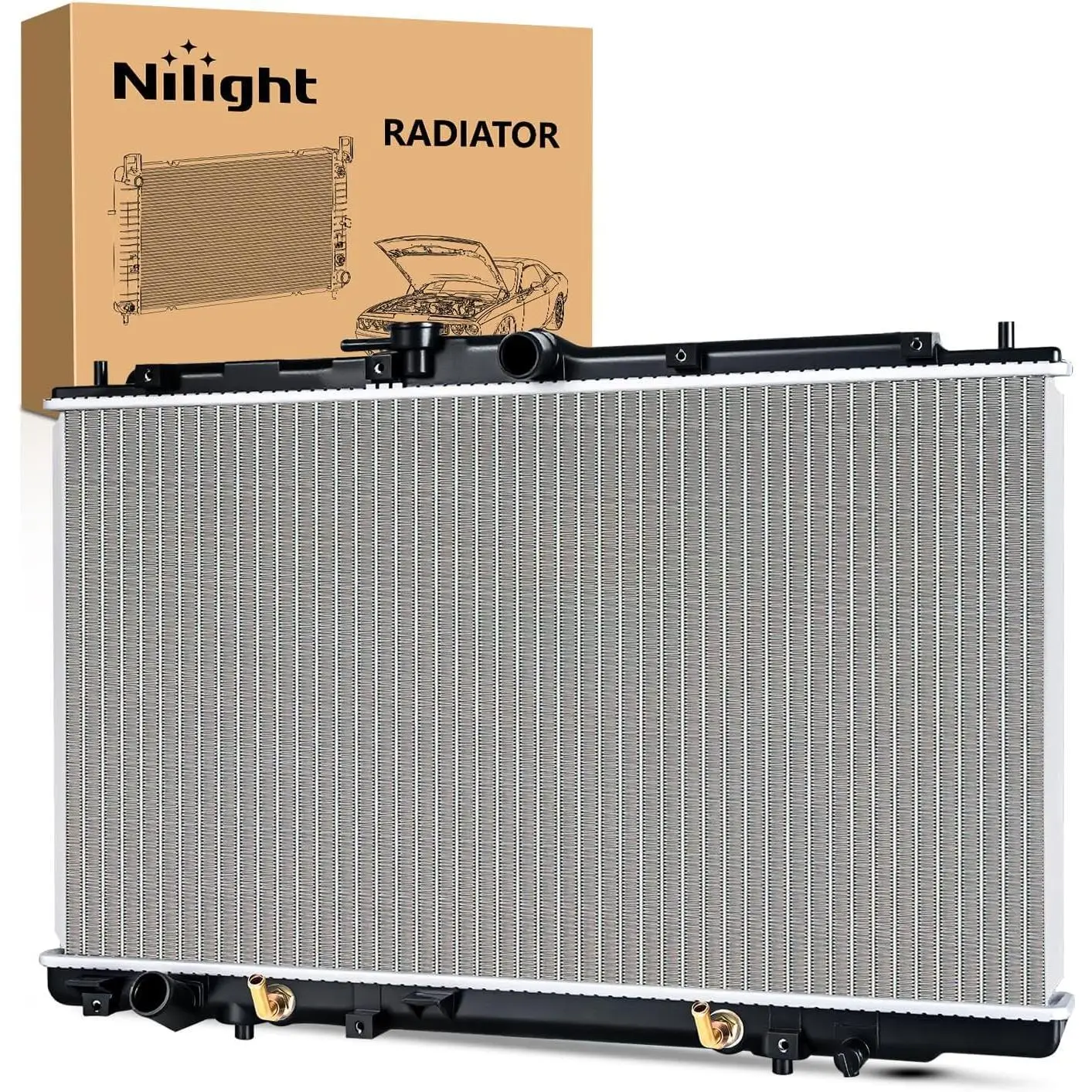 Nilight Radiator for Honda Accord 1998 1999 2000 2001 2002, Acura 1999-2001 V6 3.2L 3.0L, Automatic Trans