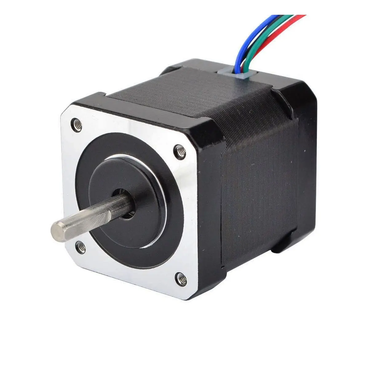 High Torque Nema 17 Bipolar Drive Stepper Motor - 2A, 59NCM (84 Oz.in), 48MM Body, 4-Lead with 1M Cable + Conn., Compatible with 3D Printer & CNC/Machines