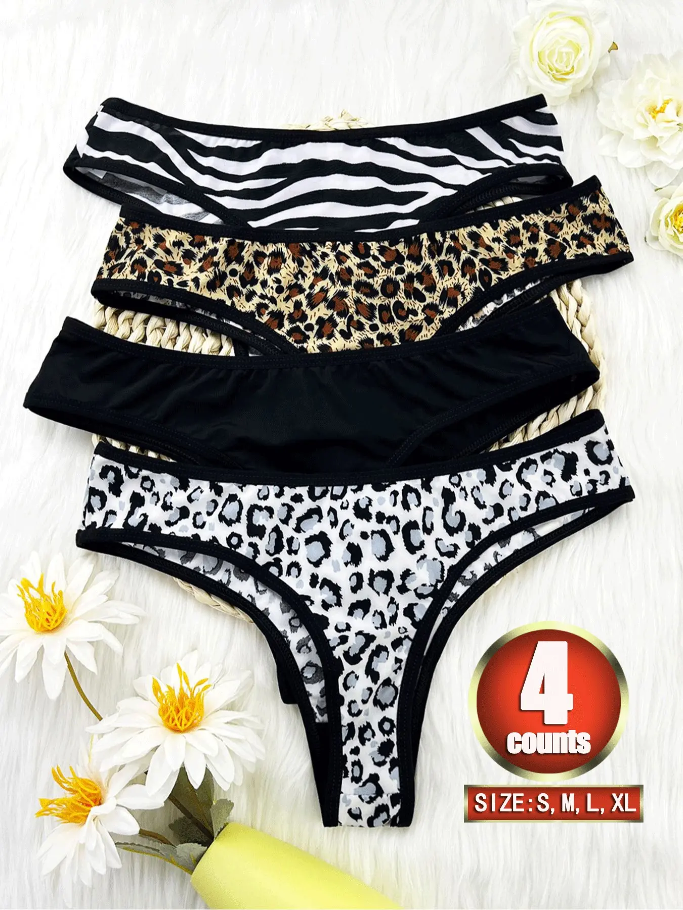 G-String hot pants panties for women, Seamless undergarment, sexy low-rise Fitted panties, seamless breathable comfortable lace panties, ladies' leopard printong panties, special occasion panties, all seasons