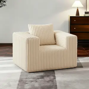 Aobtkel Small Boneless Comfy Sofa Chair - No Assembly Furniture, Memory Foam Mini Cloud Reading Chair with Throw Pillow for Living Room Game Room, Unboxing-Ready Interior Seating for Kids’ Spaces