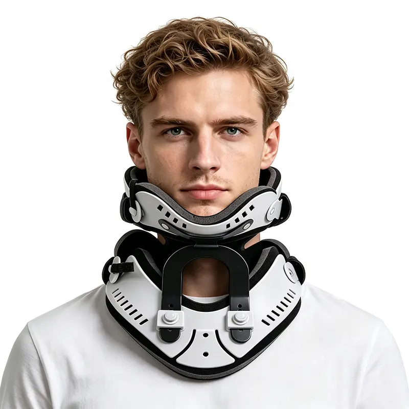Ergonomic Cervical Traction Device for Home Use, Adjustable Neck Support Pillow to Relieve Muscle Tension, Improve Sleeping Posture and Reduce Daily Fatigue
