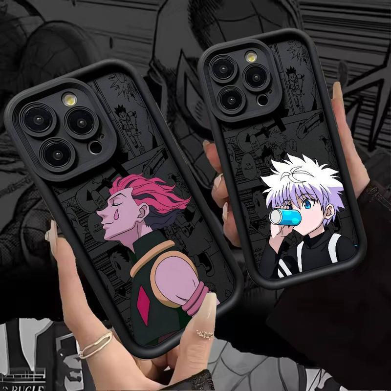 Anime Killua Hunt3r X Hunt3r Silicone Phone Case|Gift For Fans|Gifts for anime lovers For iPhone 17 Pro Max 16 15 14 13 12 11 X Plus Air For Samsung S21 S22 S23 S24 S25 S26