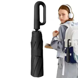 New Style Automatic Umbrella with Three-Fold Ring Buckle, Sunshade Umbrella, Sunscreen Umbrella, Portable Outdoor Protection, 1pc