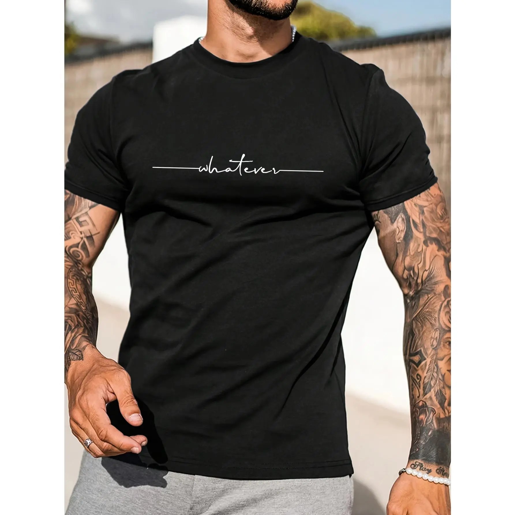 Men's Casual Sports Short Sleeve Summer Top T-Shirt, Boyfriend Gift