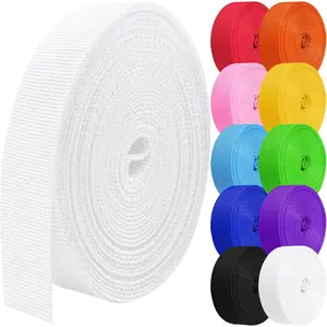 Polypropylene Webbing 1 Inch 1.5 inch 2 inch Nylon Webbing Straps, 5 10 25 50 100 Yards Webbing Strapping