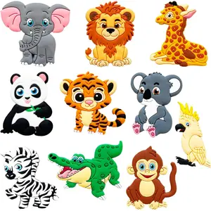 Fridge Magnets for Toddlers Wild Animal - Refrigerator Magnets for Kids - Large Cute Soft Full Back Magnetic Animals for Fridge - Toddler Magnets for Refrigerator - Rubber Big Size Kid Magnet Toysfidget toys