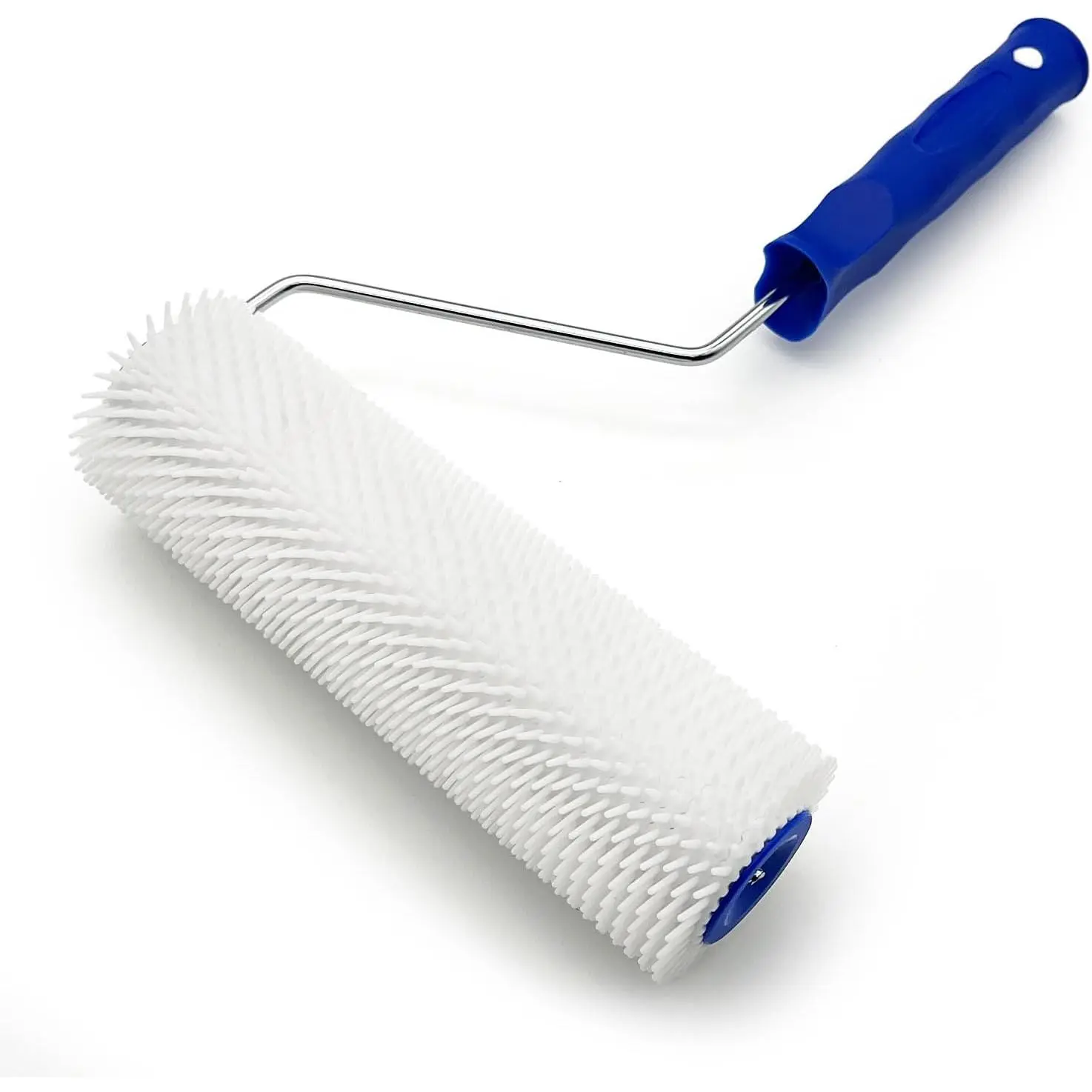 9 Inch Latex Floor Self Leveling Screed Spiked Roller for Epoxy Floor, Screed Compound Roller Bubble Remove Tool (1 Roller + 1 Frame)