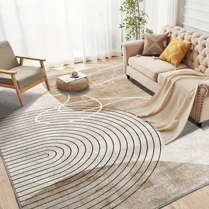 Velvet Bohemian Abstract Coffee Shop Decor Dormitory Sofa  Creative Luxury Sofa Coffee Table Rug , Suitable for Living Room, Bedroom, Office,Large Vintage Pattern