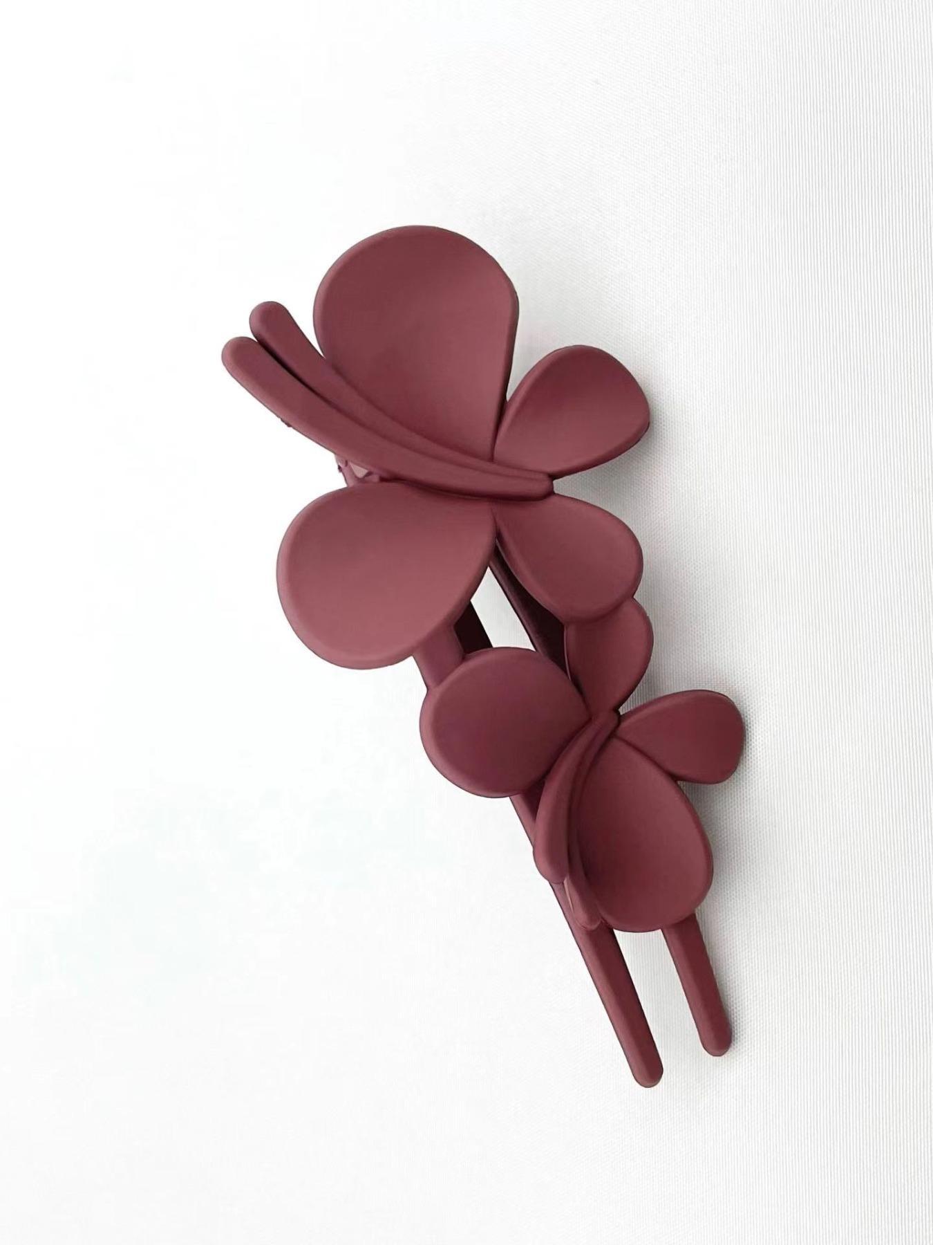 Minimalist Elegant Plain Color Butterfly Decor Hair Clips, Fashionable Hair Accessories for Women & Girls, Casual Versatile Hair Accessories for Daily Wear