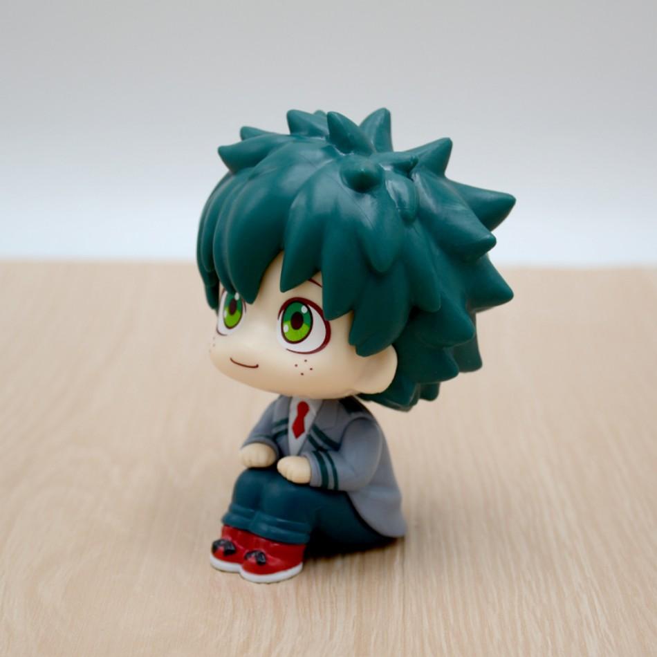 10cm boku no hero academy anime figure midoriya izuku action figure bakugo katsuki/todoroki shoto statuette pvc collection toys